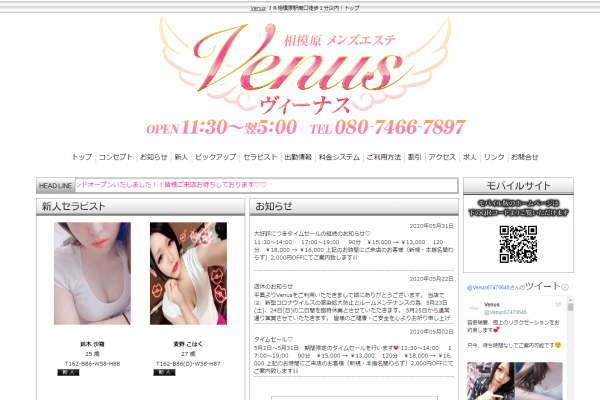 Venus～メンズエステ（相模原）